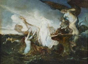 MOREAU GUSTAVE (1826 - 1898) - Ambito di. Venere Anadiomene