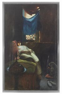 EISENHUT FERENCZ (1857 - 1903) : Attribuito a. Odalisca addormentata (Il Sogno)  - Asta Asta 387 | ARTE ANTICA E DEL XIX SECOLO - DAL RINASCIMENTO AL SIMBOLISMO: OPERE DA COLLEZIONI ITALIANE Tradizionale - Associazione Nazionale - Case d'Asta italiane