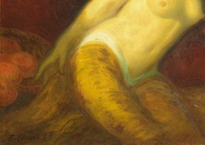 COURCH FLIX (1863 - 1947) : La Musica  - Asta Asta 387 | ARTE ANTICA E DEL XIX SECOLO - DAL RINASCIMENTO AL SIMBOLISMO: OPERE DA COLLEZIONI ITALIANE Tradizionale - Associazione Nazionale - Case d'Asta italiane