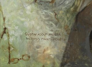 MOSSA GUSTAV-ADOLF (1883 - 1971) : Dama elegante e fantino  - Asta Asta 387 | ARTE ANTICA E DEL XIX SECOLO - DAL RINASCIMENTO AL SIMBOLISMO: OPERE DA COLLEZIONI ITALIANE Tradizionale - Associazione Nazionale - Case d'Asta italiane