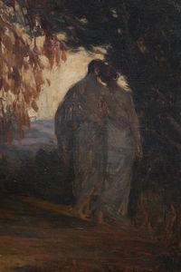 BERTHON MAURICE (1888 - 1914) : Autunno  - Asta Asta 387 | ARTE ANTICA E DEL XIX SECOLO - DAL RINASCIMENTO AL SIMBOLISMO: OPERE DA COLLEZIONI ITALIANE Tradizionale - Associazione Nazionale - Case d'Asta italiane