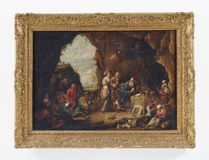 ARTISTA FIAMMINGO DEL XVII SECOLO : Le tentazioni di Sant'Antonio  - Asta Asta 387 | ARTE ANTICA E DEL XIX SECOLO - DAL RINASCIMENTO AL SIMBOLISMO: OPERE DA COLLEZIONI ITALIANE Tradizionale - Associazione Nazionale - Case d'Asta italiane