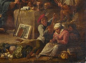 ARTISTA FIAMMINGO DEL XVII SECOLO : Le tentazioni di Sant'Antonio  - Asta Asta 387 | ARTE ANTICA E DEL XIX SECOLO - DAL RINASCIMENTO AL SIMBOLISMO: OPERE DA COLLEZIONI ITALIANE Tradizionale - Associazione Nazionale - Case d'Asta italiane