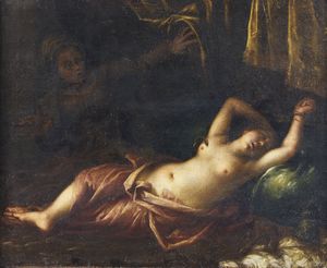 ARTISTA ITALIANO DEL XVII SECOLO - La morte di Cleopatra