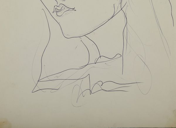 FONTANA LUCIO (1899 - 1968) : Ritratto femminile.  - Asta Asta 388 | ARTE MODERNA E CONTEMPORANEA Tradizionale - Associazione Nazionale - Case d'Asta italiane