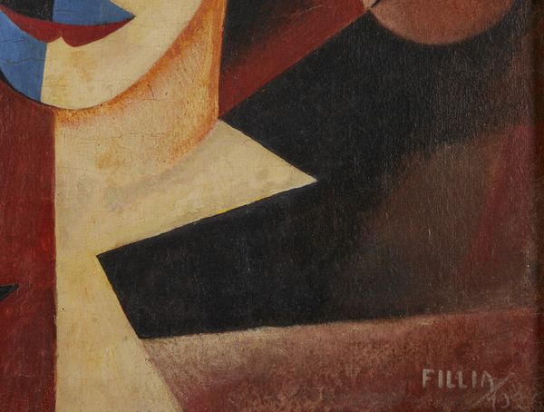 FILLIA (LUIGI COLOMBO) (1904 - 1936) : Ritratto di Ludmilla Pitoeff.  - Asta Asta 388 | ARTE MODERNA E CONTEMPORANEA Tradizionale - Associazione Nazionale - Case d'Asta italiane