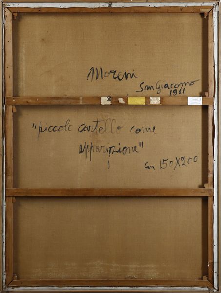 MORENI MATTIA (1920 - 1999) : Piccolo cartello come apparizione.  - Asta Asta 388 | ARTE MODERNA E CONTEMPORANEA Tradizionale - Associazione Nazionale - Case d'Asta italiane
