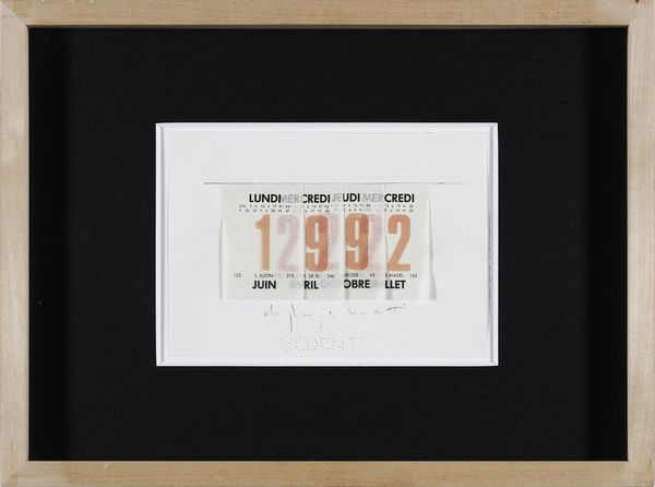 BOETTI ALIGHIERO (1940 - 1994) : Calendario.1992.  - Asta Asta 388 | ARTE MODERNA E CONTEMPORANEA Tradizionale - Associazione Nazionale - Case d'Asta italiane