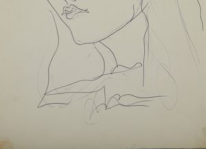 FONTANA LUCIO (1899 - 1968) : Ritratto femminile.  - Asta Asta 388 | ARTE MODERNA E CONTEMPORANEA Tradizionale - Associazione Nazionale - Case d'Asta italiane