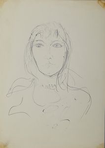 FONTANA LUCIO (1899 - 1968) : Ritratto femminile.  - Asta Asta 388 | ARTE MODERNA E CONTEMPORANEA Tradizionale - Associazione Nazionale - Case d'Asta italiane