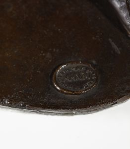 MANZU' GIACOMO (1908 - 1991) : Il poverello.  - Asta Asta 388 | ARTE MODERNA E CONTEMPORANEA Tradizionale - Associazione Nazionale - Case d'Asta italiane