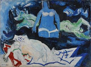 PIGNON EDUARD (1905 - 1993) - Le bleu de la mer (La Coudoulière).