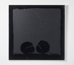 FONTANA LUCIO (1899 - 1968) - Concetto spaziale - Teatrino (nero).