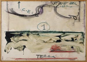 SCHIFANO MARIO (1934 - 1998) : Trittico.  - Asta Asta 388 | ARTE MODERNA E CONTEMPORANEA Tradizionale - Associazione Nazionale - Case d'Asta italiane