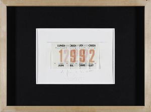 BOETTI ALIGHIERO (1940 - 1994) - Calendario.1992.