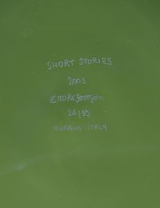 SOTTSASS ETTORE (1917 - 2007) : Dalla serie Short Stories.Tortora.  - Asta Asta 388 | ARTE MODERNA E CONTEMPORANEA Tradizionale - Associazione Nazionale - Case d'Asta italiane