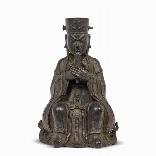 SCULTURA, CINA, DINASTIA MING, SEC. XVII  - Asta Arte Orientale | 东方艺术 - Associazione Nazionale - Case d'Asta italiane