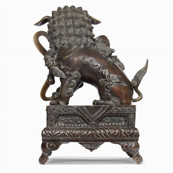 COPPIA DI LEONI, CINA, DINASTIA QING, SEC. XVIII-XIX  - Asta Arte Orientale | 东方艺术 - Associazione Nazionale - Case d'Asta italiane