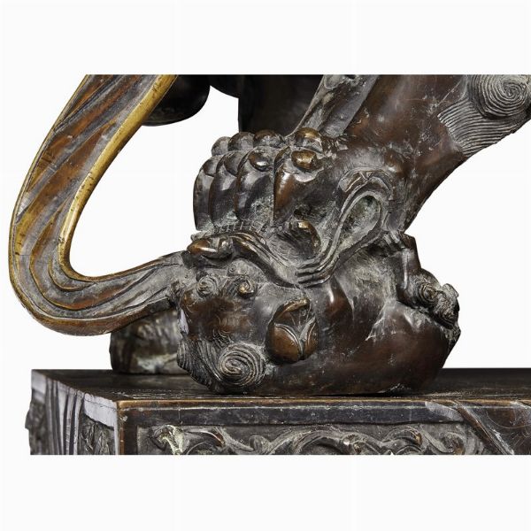 COPPIA DI LEONI, CINA, DINASTIA QING, SEC. XVIII-XIX  - Asta Arte Orientale | 东方艺术 - Associazione Nazionale - Case d'Asta italiane