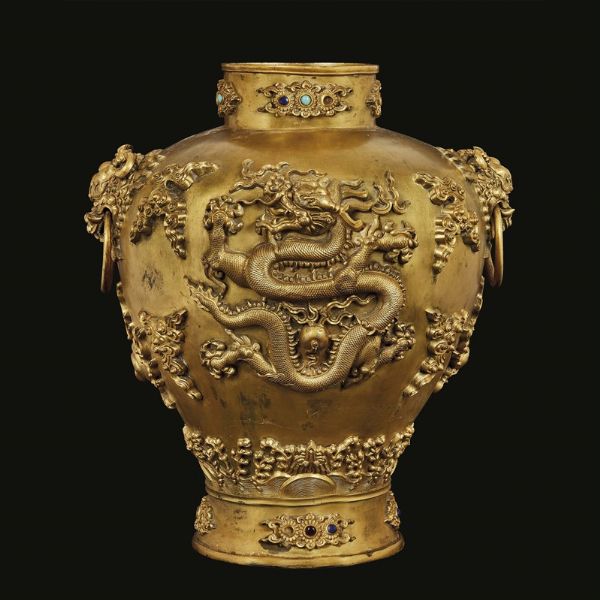 VASO, CINA, DINASTIA QING, SEC. XIX-XX  - Asta Arte Orientale | 东方艺术 - Associazione Nazionale - Case d'Asta italiane