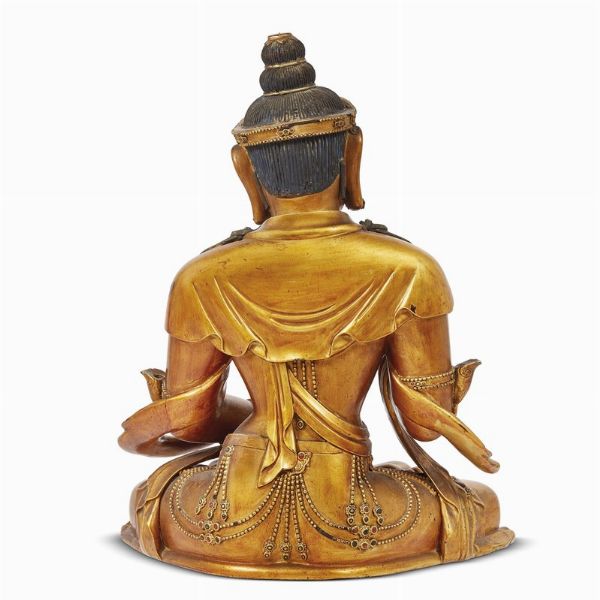 STATUA, CINA, DINASTIA QING, SEC XVIII  - Asta Arte Orientale | 东方艺术 - Associazione Nazionale - Case d'Asta italiane