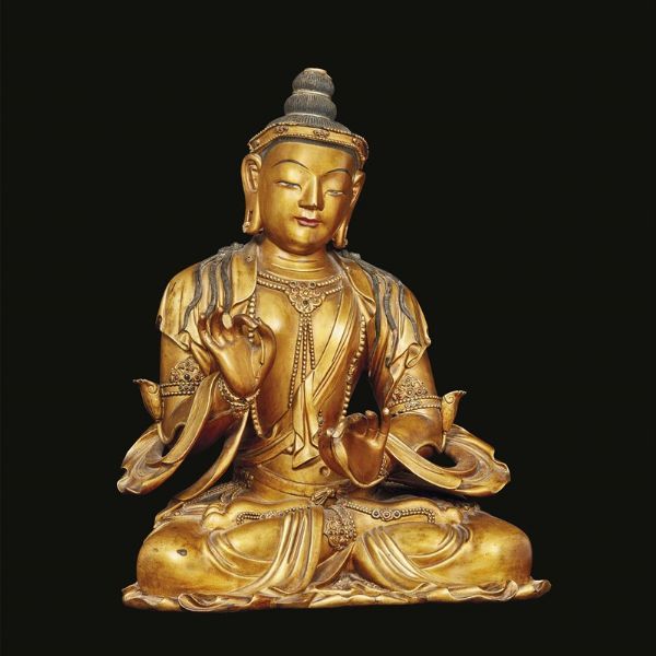 STATUA, CINA, DINASTIA QING, SEC XVIII  - Asta Arte Orientale | 东方艺术 - Associazione Nazionale - Case d'Asta italiane