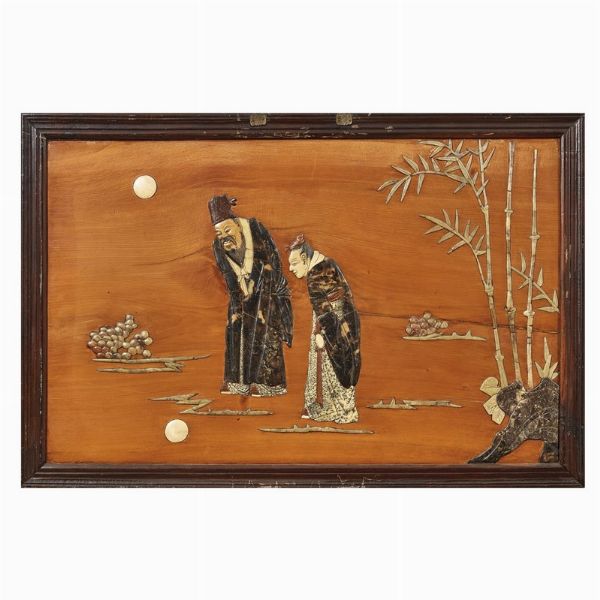 COPPIA DI PANNELLI, CINA, DINASTIA QING, SEC. XIX  - Asta Arte Orientale | 东方艺术 - Associazione Nazionale - Case d'Asta italiane