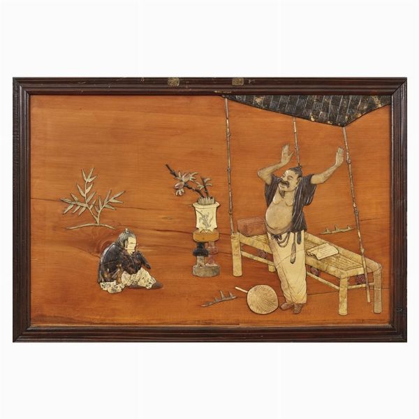 COPPIA DI PANNELLI, CINA, DINASTIA QING, SEC. XIX  - Asta Arte Orientale | 东方艺术 - Associazione Nazionale - Case d'Asta italiane