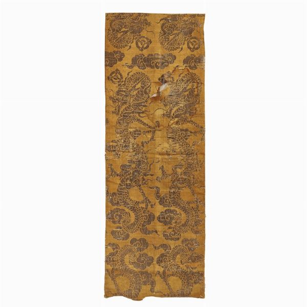GRUPPO DI TRE TESSUTI, CINA, DINASTIA MING, SEC. XVII  - Asta Arte Orientale | 东方艺术 - Associazione Nazionale - Case d'Asta italiane