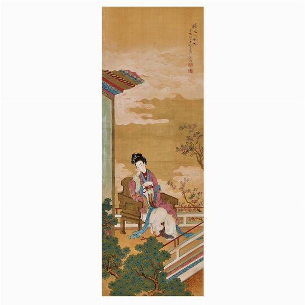 DUE DIPINTI, CINA, SEC. XX  - Asta Arte Orientale | 东方艺术 - Associazione Nazionale - Case d'Asta italiane