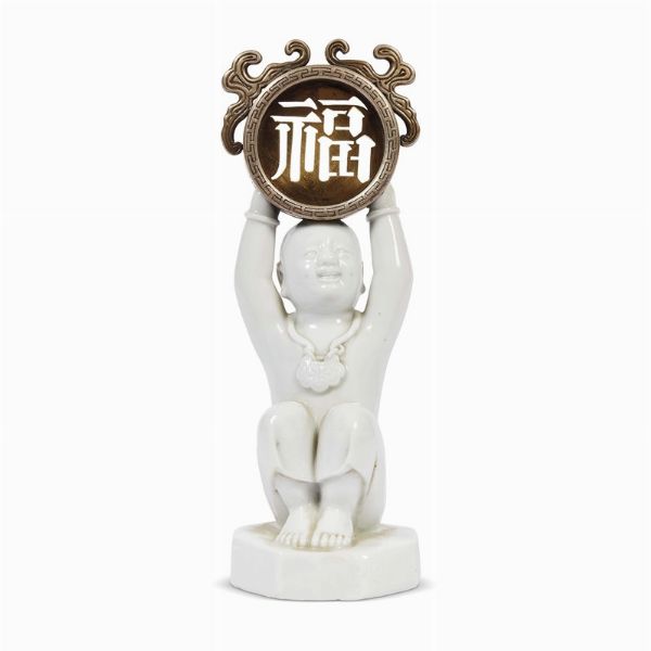 FIGURA, CINA, DINASTIA QING, SEC. XVIII  - Asta Arte Orientale | 东方艺术 - Associazione Nazionale - Case d'Asta italiane