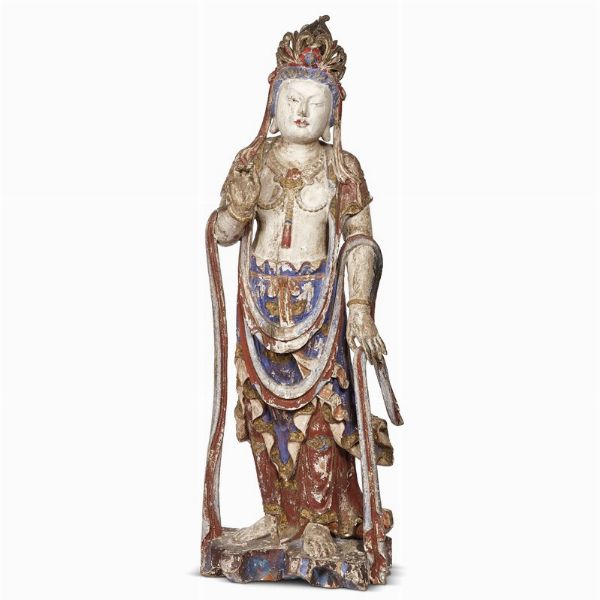 SCULTURA, CINA, DINASTIA QING, SEC. XIX  - Asta Arte Orientale | 东方艺术 - Associazione Nazionale - Case d'Asta italiane