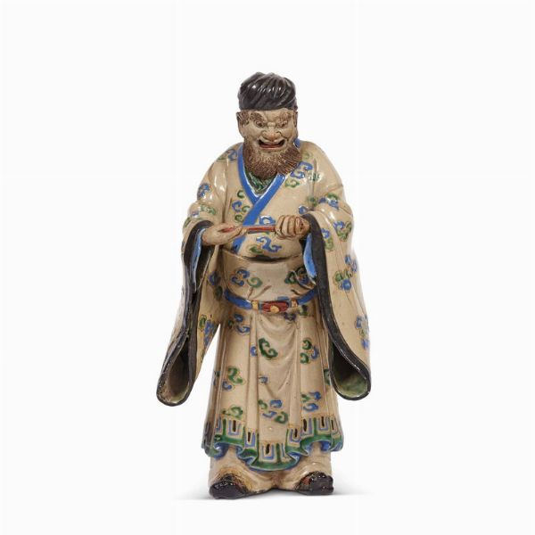 STATUA, CINA, DINASTIA QING, SEC. XIX  - Asta Arte Orientale | 东方艺术 - Associazione Nazionale - Case d'Asta italiane