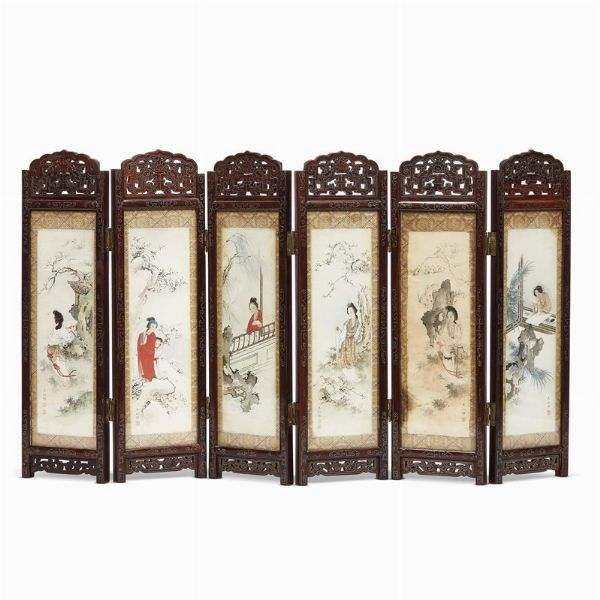 PARAVENTO, CINA, SEC. XX  - Asta Arte Orientale | 东方艺术 - Associazione Nazionale - Case d'Asta italiane