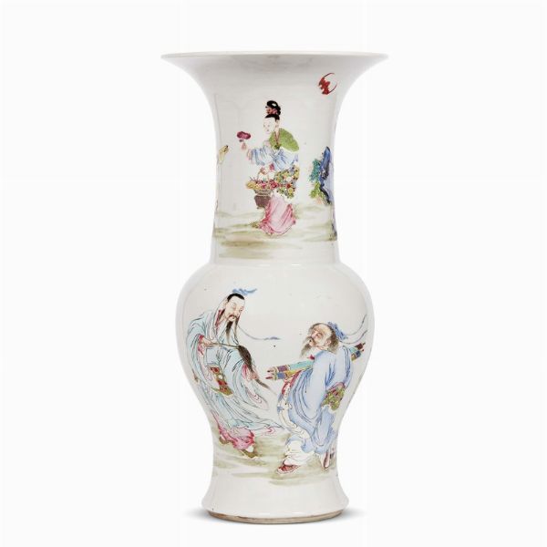 VASO, CINA, DINASTIA QING, SEC. XVIII  - Asta Arte Orientale | 东方艺术 - Associazione Nazionale - Case d'Asta italiane