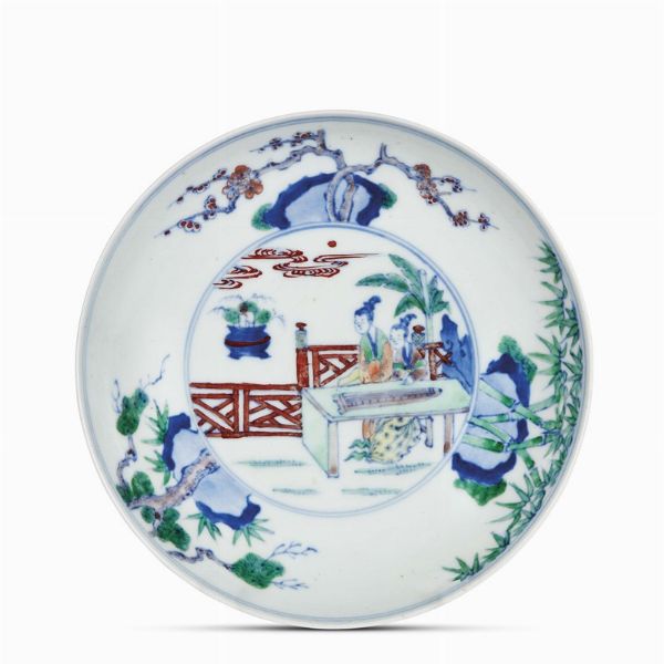 PIATTO, CINA, DINASTIA QING, SEC. XIX  - Asta Arte Orientale | 东方艺术 - Associazione Nazionale - Case d'Asta italiane