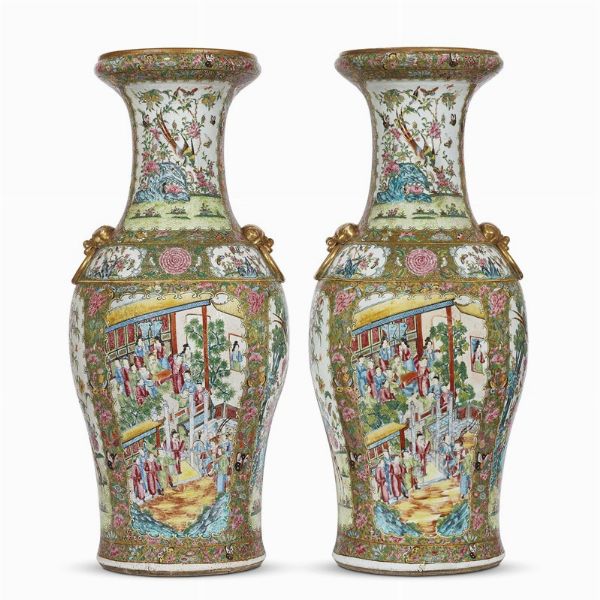 DUE VASI, CINA, DINASTIA QING, SEC. XIX  - Asta Arte Orientale | 东方艺术 - Associazione Nazionale - Case d'Asta italiane