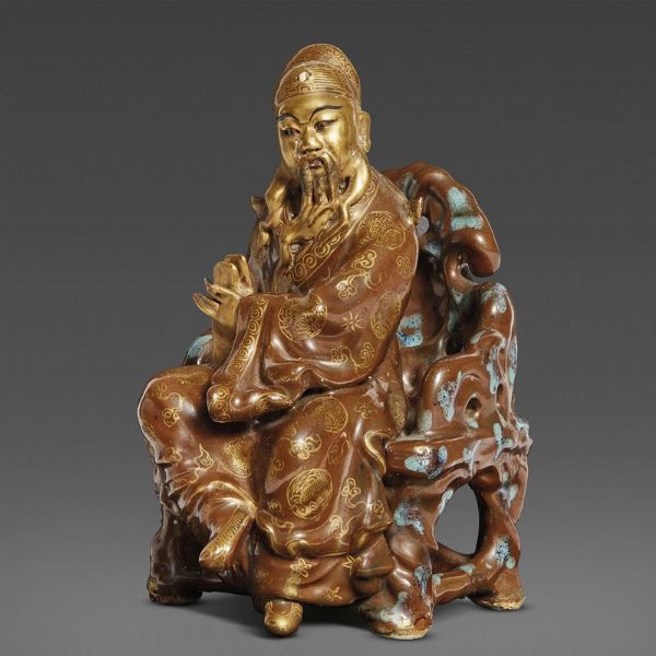 FIGURA, CINA, DINASTIA QING, SEC. XVIII  - Asta Arte Orientale | 东方艺术 - Associazione Nazionale - Case d'Asta italiane