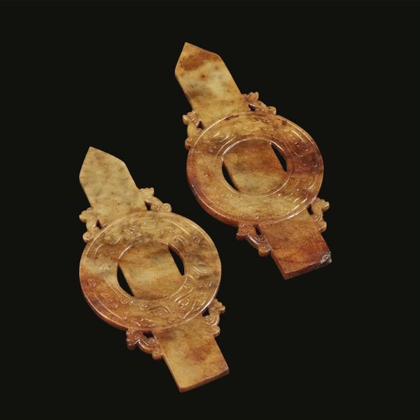 DUE OGGETTI RITUALI, CINA, DINASTIA MING, SEC. XVII  - Asta Arte Orientale | 东方艺术 - Associazione Nazionale - Case d'Asta italiane