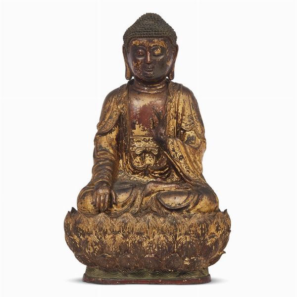 SCULTURA, CINA, DINASTIA MING, SEC. XVII  - Asta Arte Orientale | 东方艺术 - Associazione Nazionale - Case d'Asta italiane