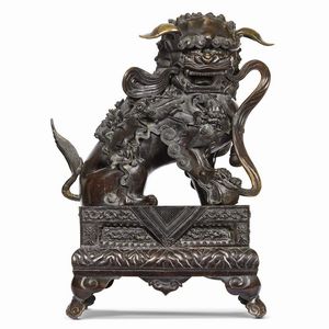 COPPIA DI LEONI, CINA, DINASTIA QING, SEC. XVIII-XIX  - Asta Arte Orientale | 东方艺术 - Associazione Nazionale - Case d'Asta italiane