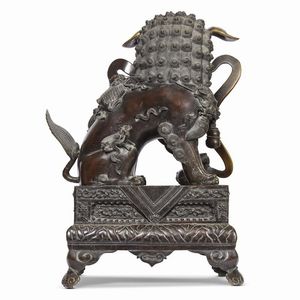 COPPIA DI LEONI, CINA, DINASTIA QING, SEC. XVIII-XIX  - Asta Arte Orientale | 东方艺术 - Associazione Nazionale - Case d'Asta italiane