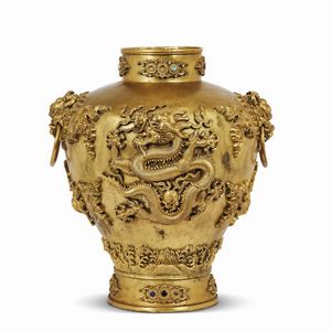 VASO, CINA, DINASTIA QING, SEC. XIX-XX  - Asta Arte Orientale | 东方艺术 - Associazione Nazionale - Case d'Asta italiane