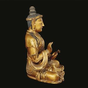 STATUA, CINA, DINASTIA QING, SEC XVIII  - Asta Arte Orientale | 东方艺术 - Associazione Nazionale - Case d'Asta italiane