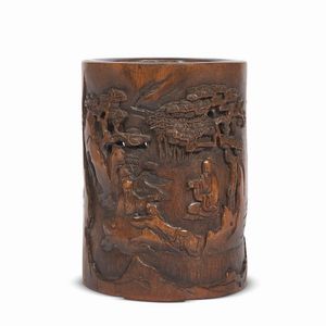 PORTA PENNELLI, CINA, DINASTIA QING SEC. XIX  - Asta Arte Orientale | 东方艺术 - Associazione Nazionale - Case d'Asta italiane