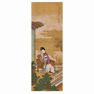 DUE DIPINTI, CINA, SEC. XX  - Asta Arte Orientale | 东方艺术 - Associazione Nazionale - Case d'Asta italiane