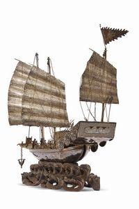 BARCA, CINA, DINASTIA FINE QING- REPPUBLICA, SEC. XIX-XX  - Asta Arte Orientale | 东方艺术 - Associazione Nazionale - Case d'Asta italiane