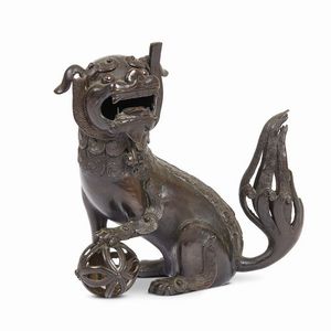 INCENSIERE, CINA, DINASTIA QING, SEC. XVIII  - Asta Arte Orientale | 东方艺术 - Associazione Nazionale - Case d'Asta italiane