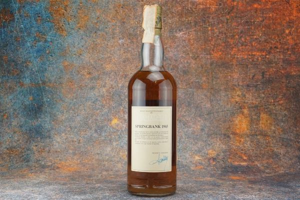 Springbank 1965  - Asta Christmas Spirits - Whisky, Rum e Distillati da Collezione - Associazione Nazionale - Case d'Asta italiane