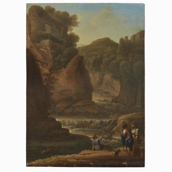 Seguace di Claude Lorrain  - Asta Dipinti antichi - Associazione Nazionale - Case d'Asta italiane